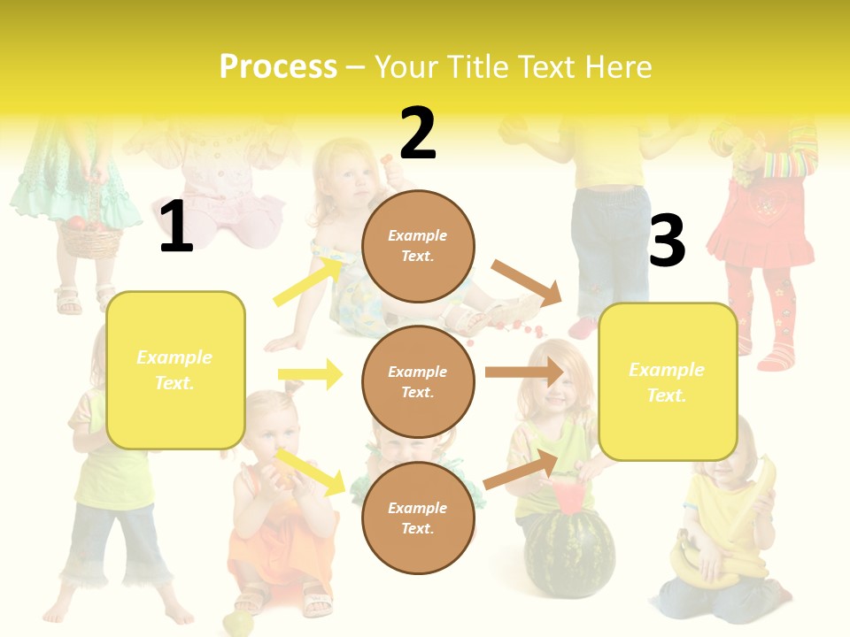 Yellow Apple People PowerPoint Template