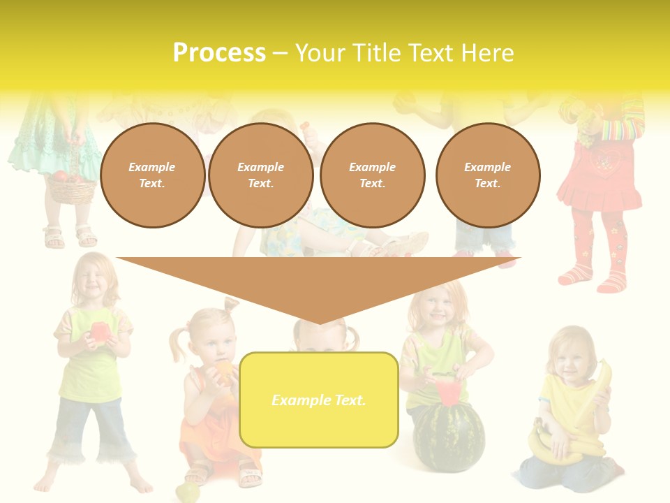 Yellow Apple People PowerPoint Template