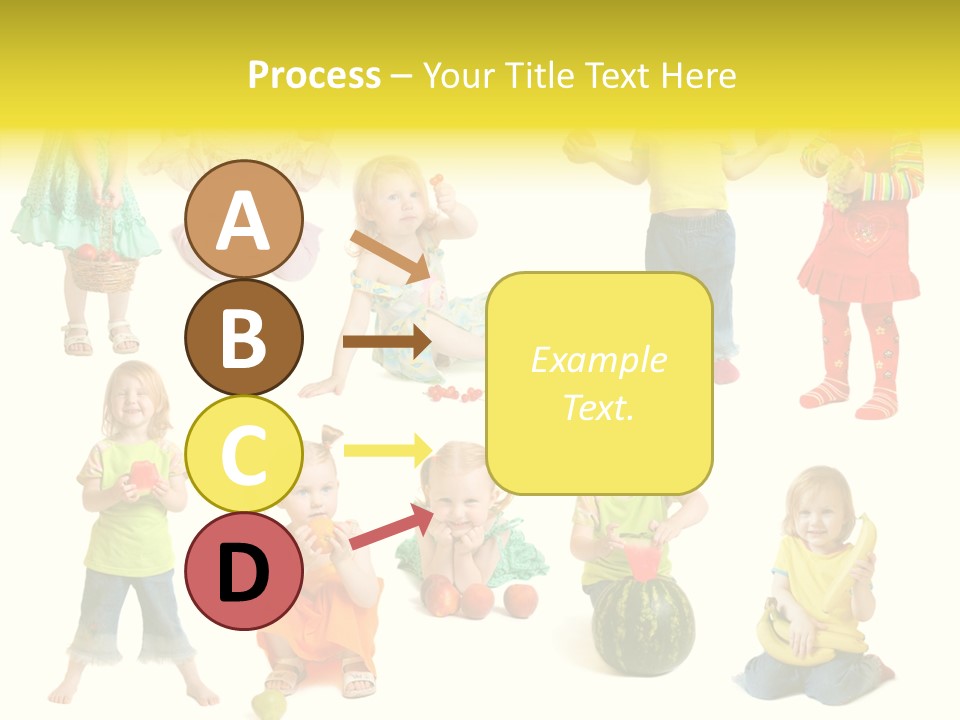 Yellow Apple People PowerPoint Template