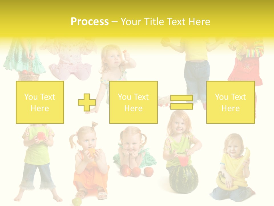 Yellow Apple People PowerPoint Template