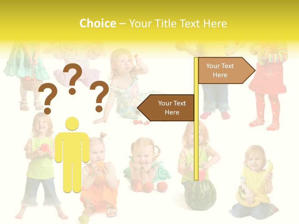 Yellow Apple People PowerPoint Template