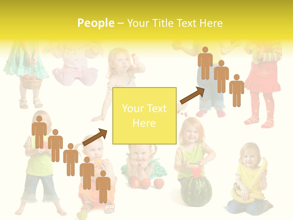 Yellow Apple People PowerPoint Template