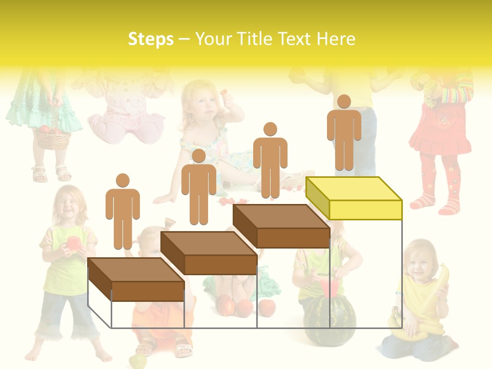 Yellow Apple People PowerPoint Template