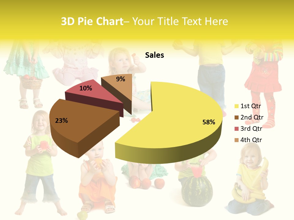 Yellow Apple People PowerPoint Template