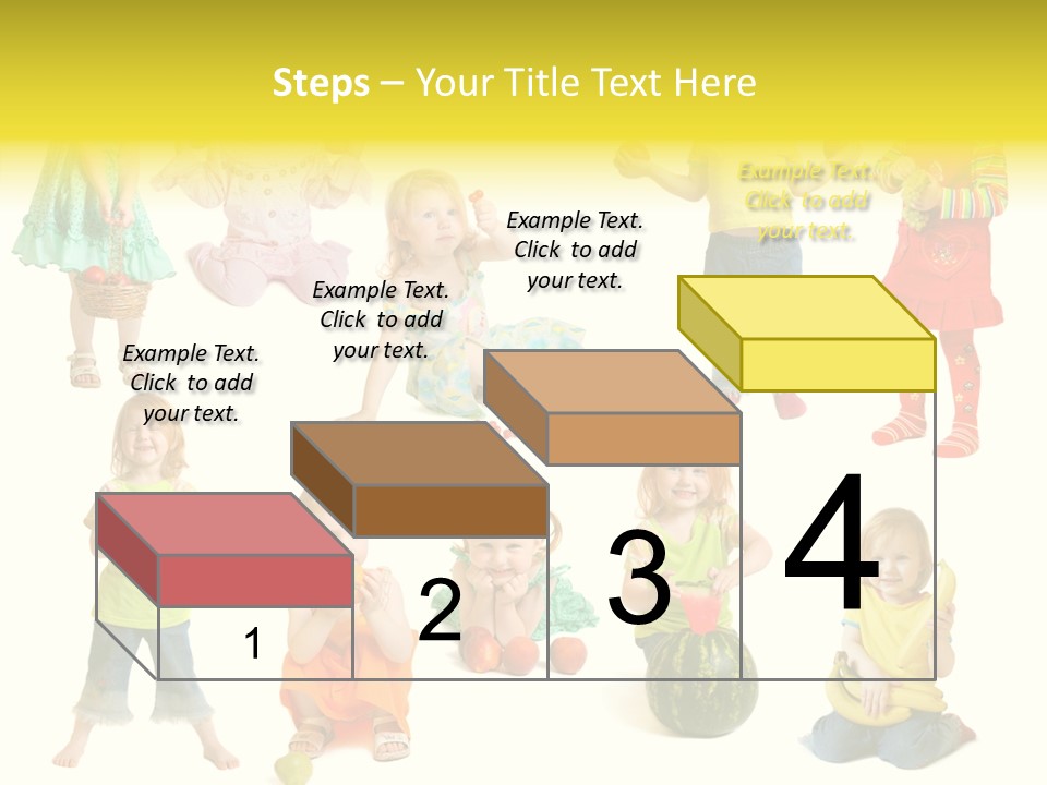 Yellow Apple People PowerPoint Template