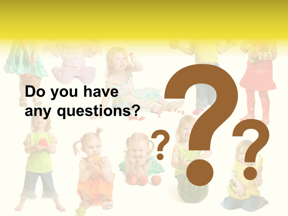 Yellow Apple People PowerPoint Template