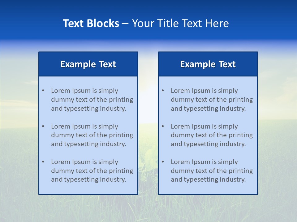Country Grass Rural PowerPoint Template