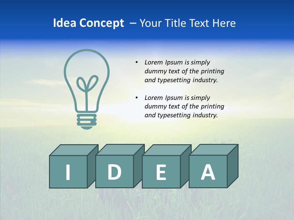 Country Grass Rural PowerPoint Template