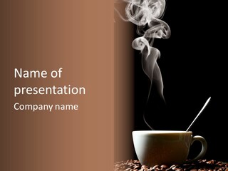 Morning Breakfast Brown PowerPoint Template