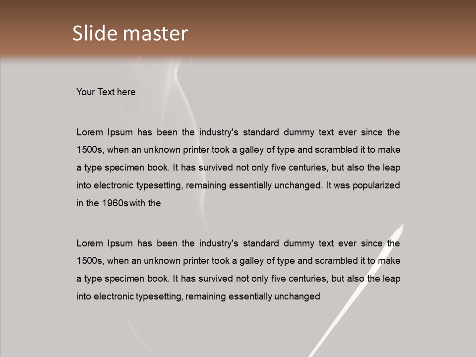 Morning Breakfast Brown PowerPoint Template