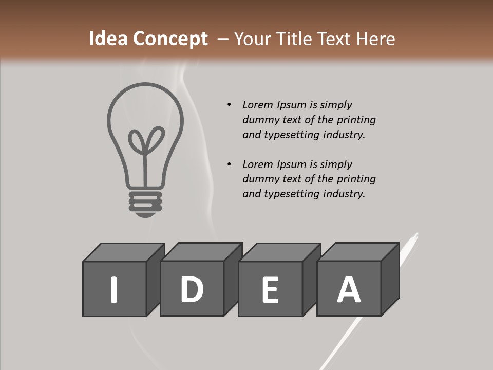 Morning Breakfast Brown PowerPoint Template