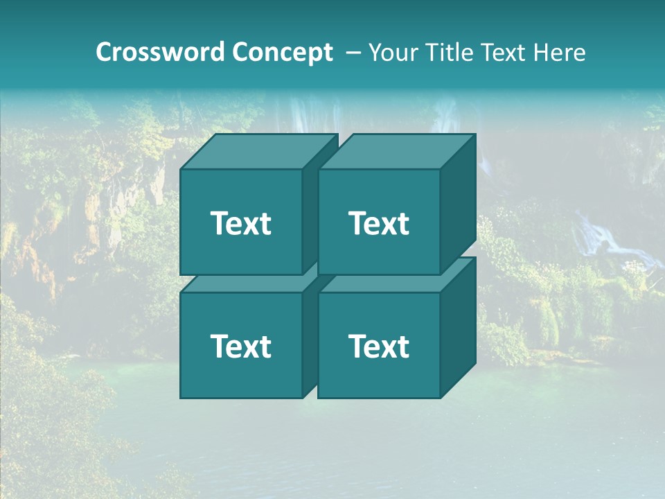 Beautiful Rock Falling PowerPoint Template