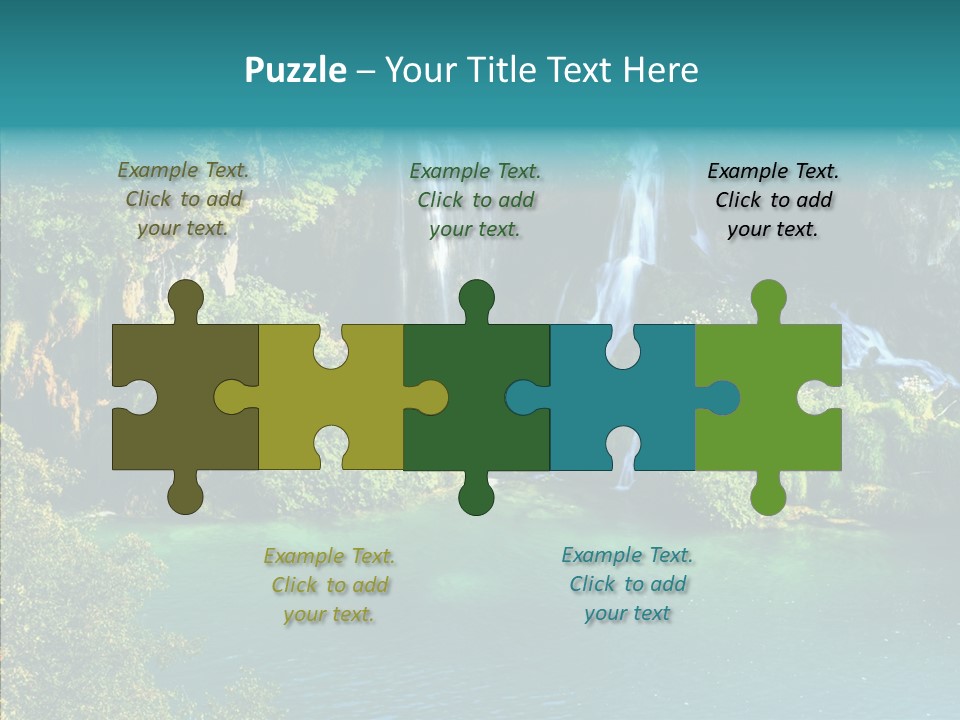 Beautiful Rock Falling PowerPoint Template