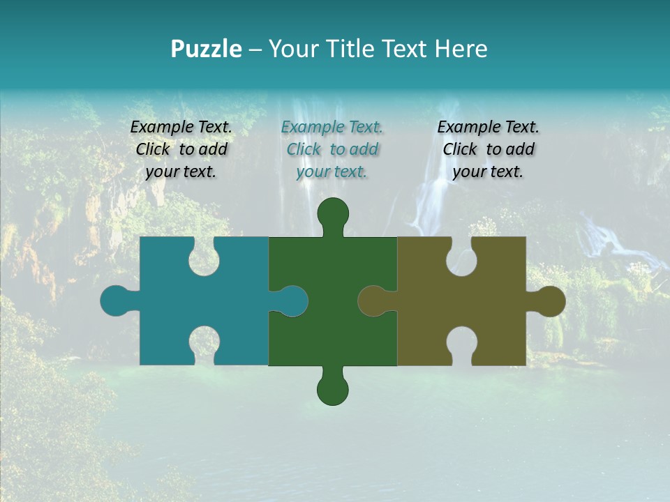 Beautiful Rock Falling PowerPoint Template