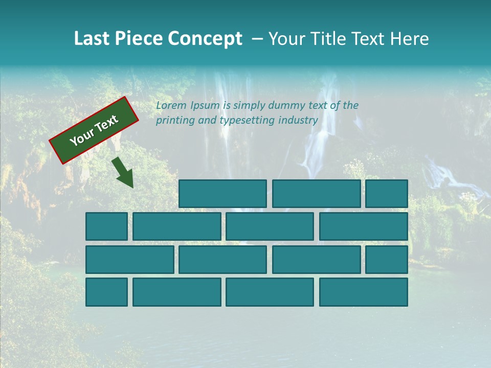 Beautiful Rock Falling PowerPoint Template