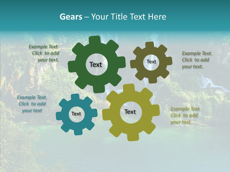 Beautiful Rock Falling PowerPoint Template