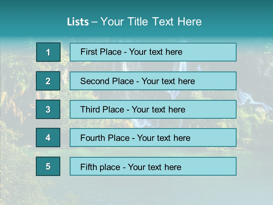 Beautiful Rock Falling PowerPoint Template