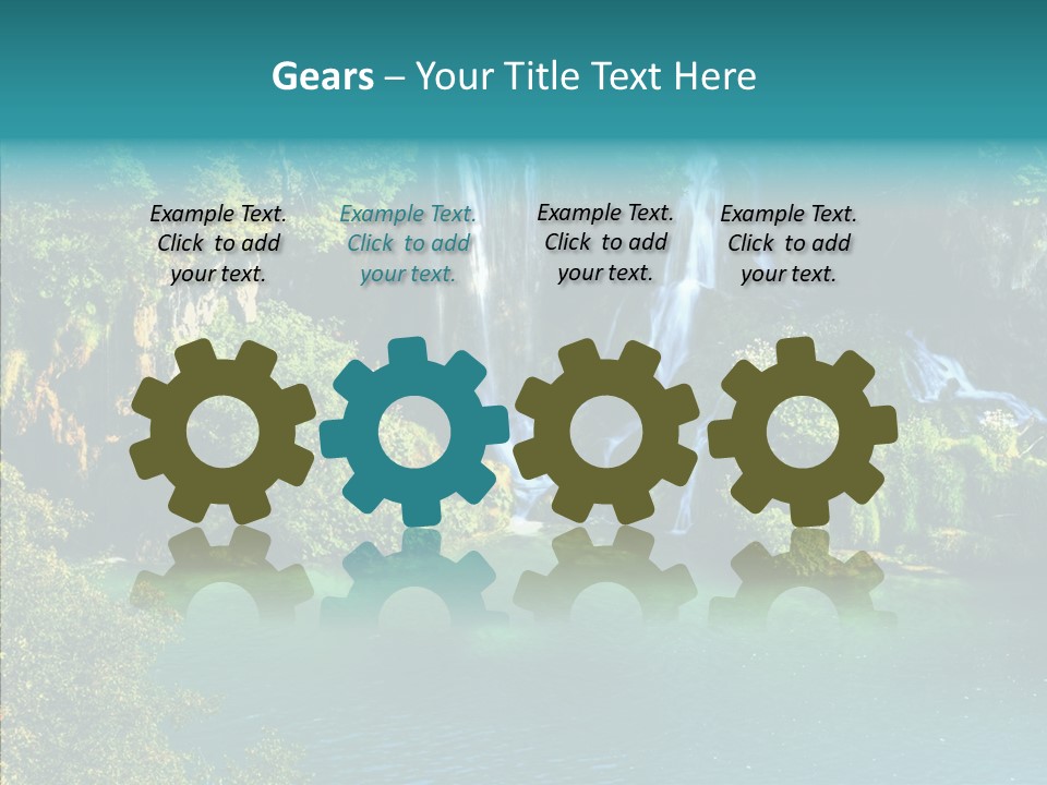 Beautiful Rock Falling PowerPoint Template