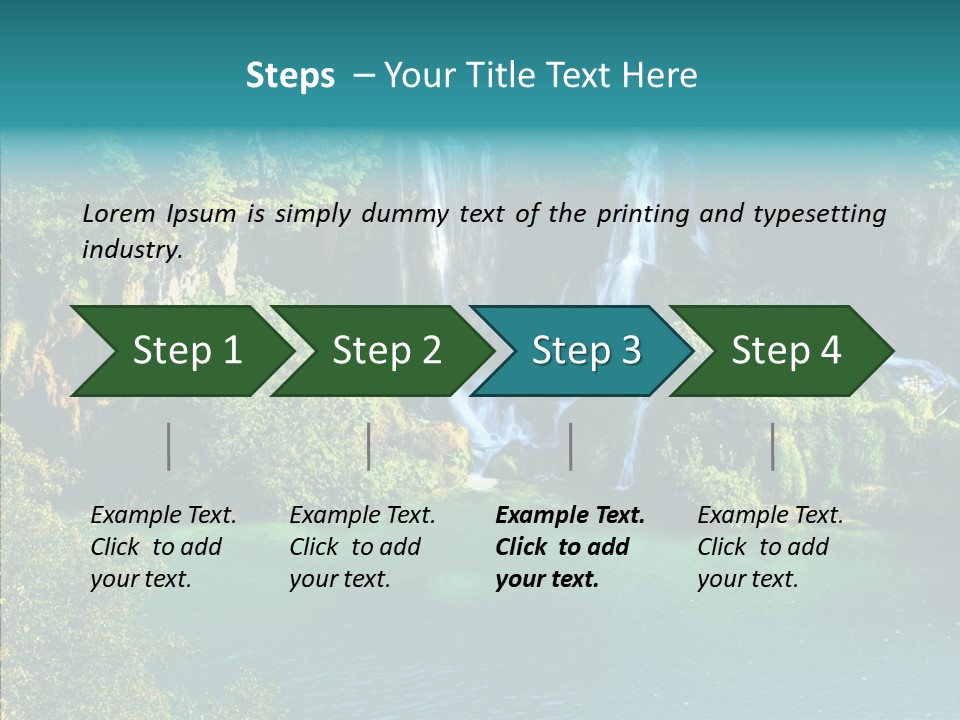 Beautiful Rock Falling PowerPoint Template