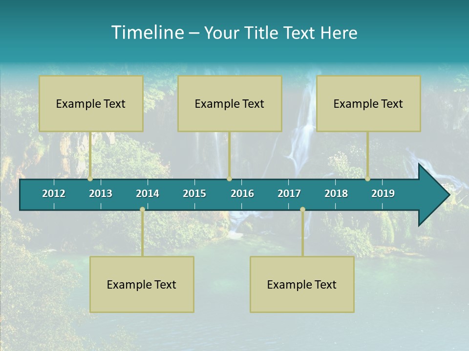 Beautiful Rock Falling PowerPoint Template