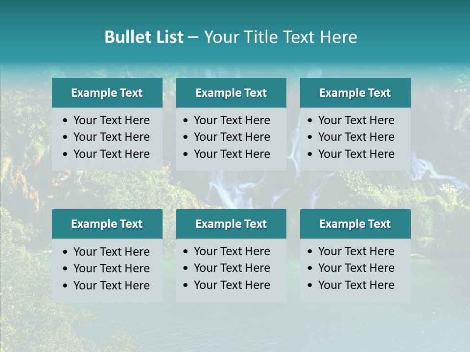 Beautiful Rock Falling PowerPoint Template