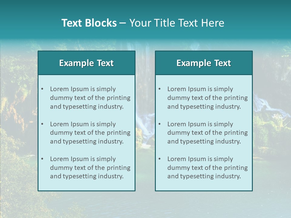 Beautiful Rock Falling PowerPoint Template