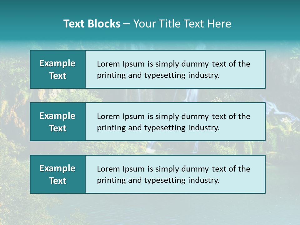 Beautiful Rock Falling PowerPoint Template