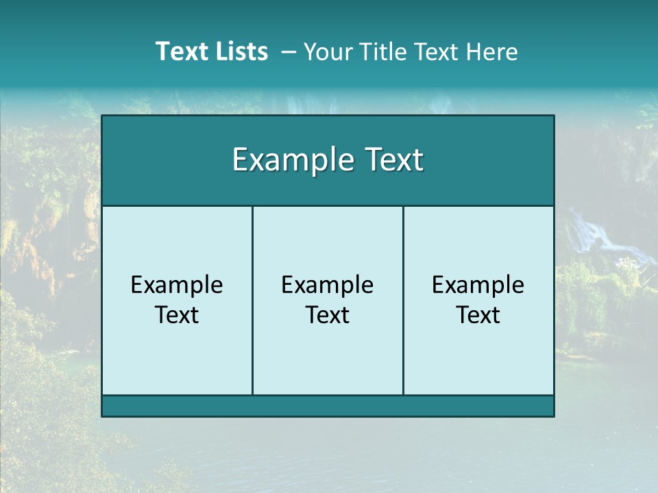 Beautiful Rock Falling PowerPoint Template