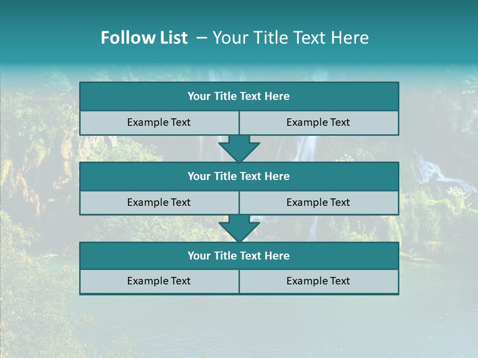 Beautiful Rock Falling PowerPoint Template