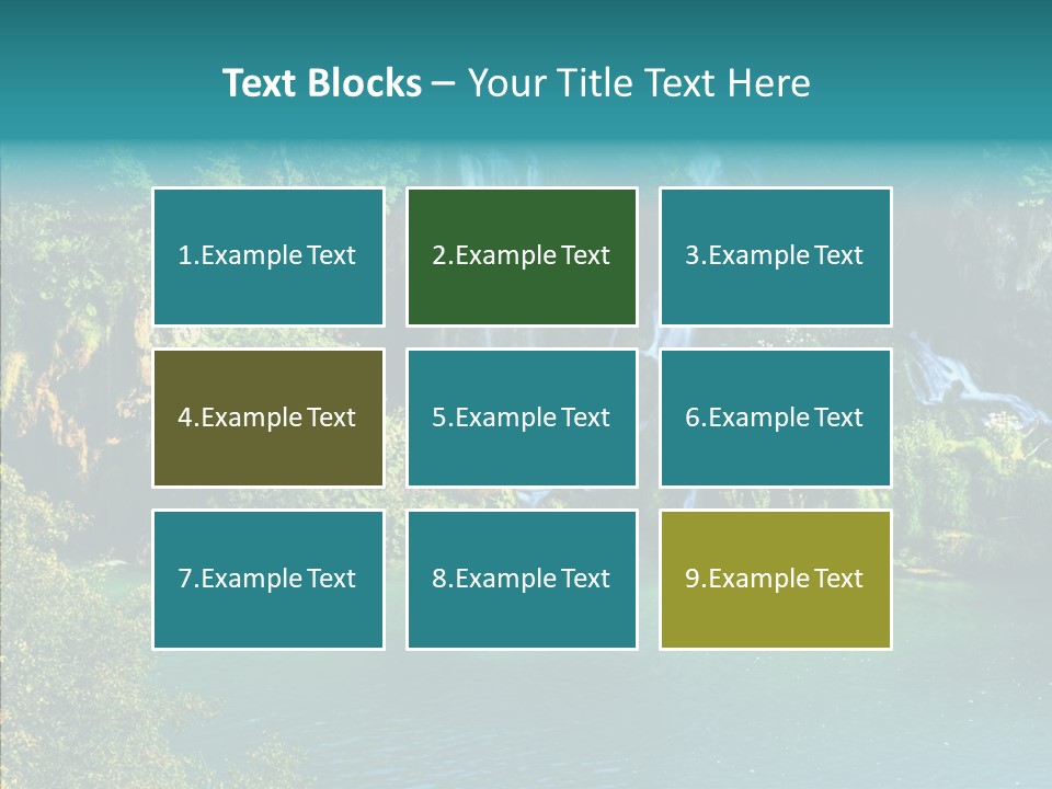 Beautiful Rock Falling PowerPoint Template