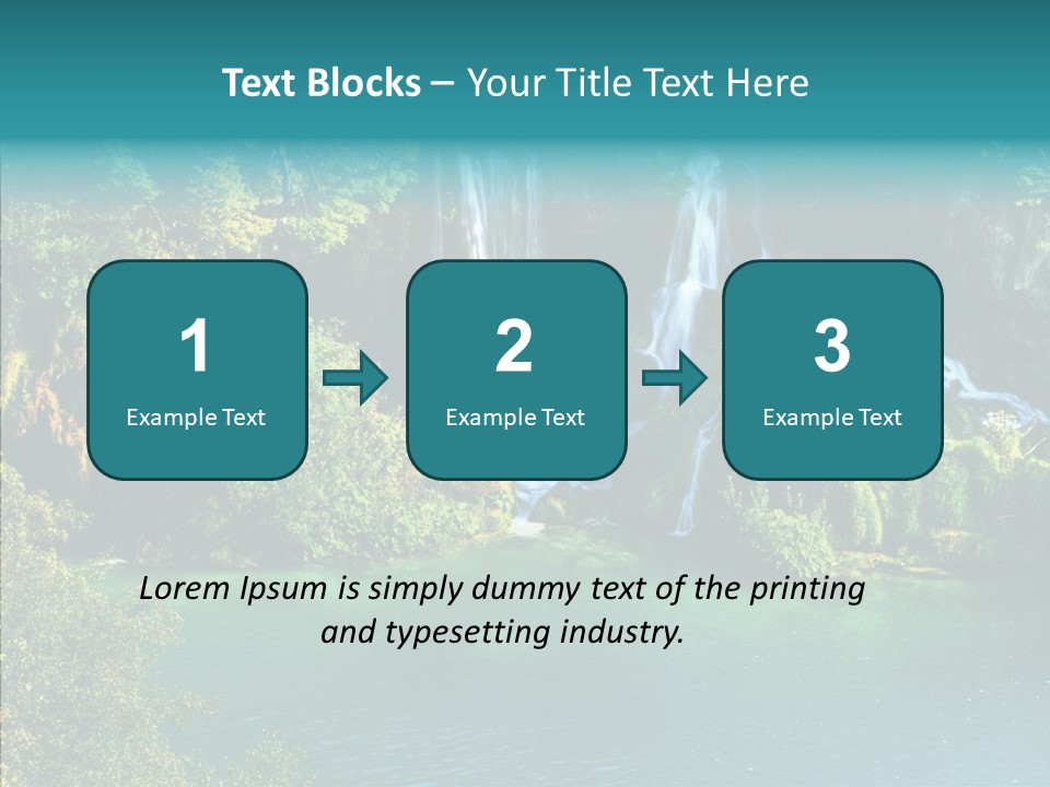 Beautiful Rock Falling PowerPoint Template
