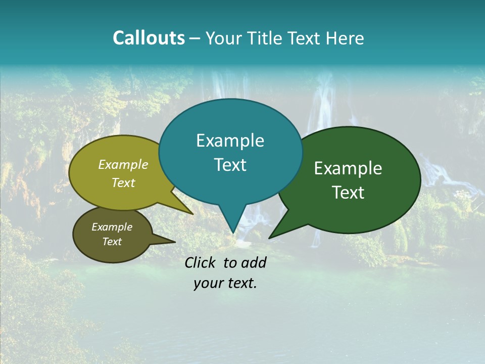 Beautiful Rock Falling PowerPoint Template