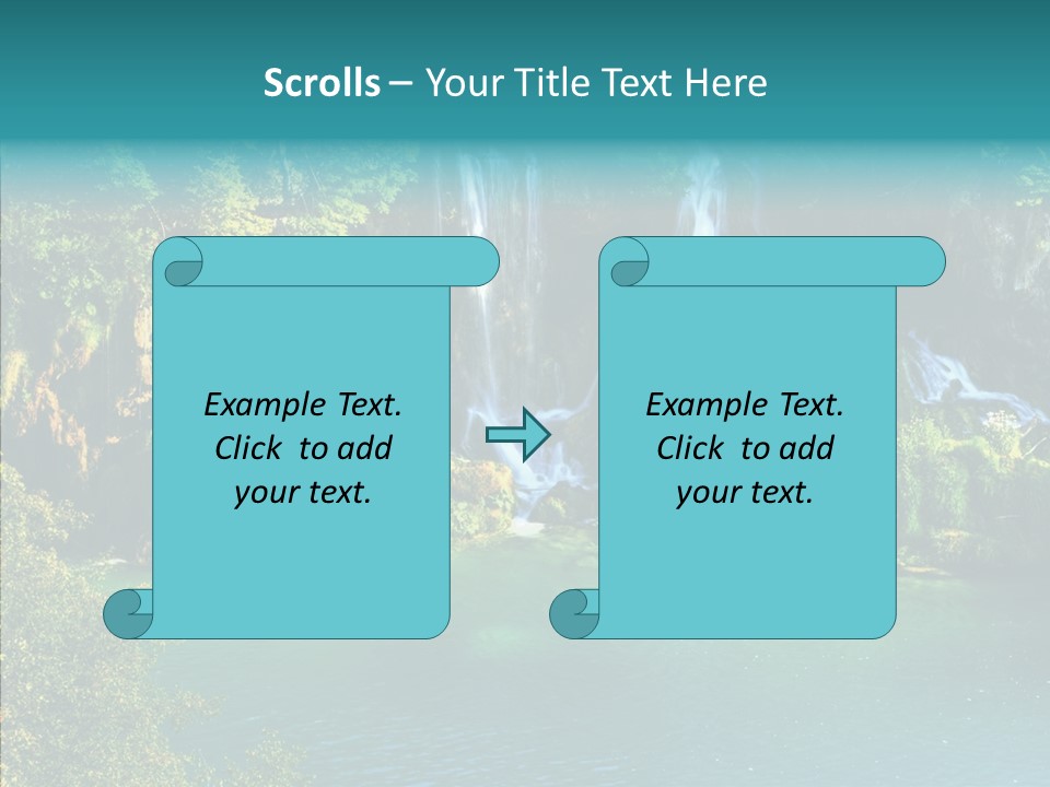 Beautiful Rock Falling PowerPoint Template