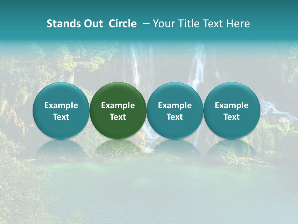 Beautiful Rock Falling PowerPoint Template