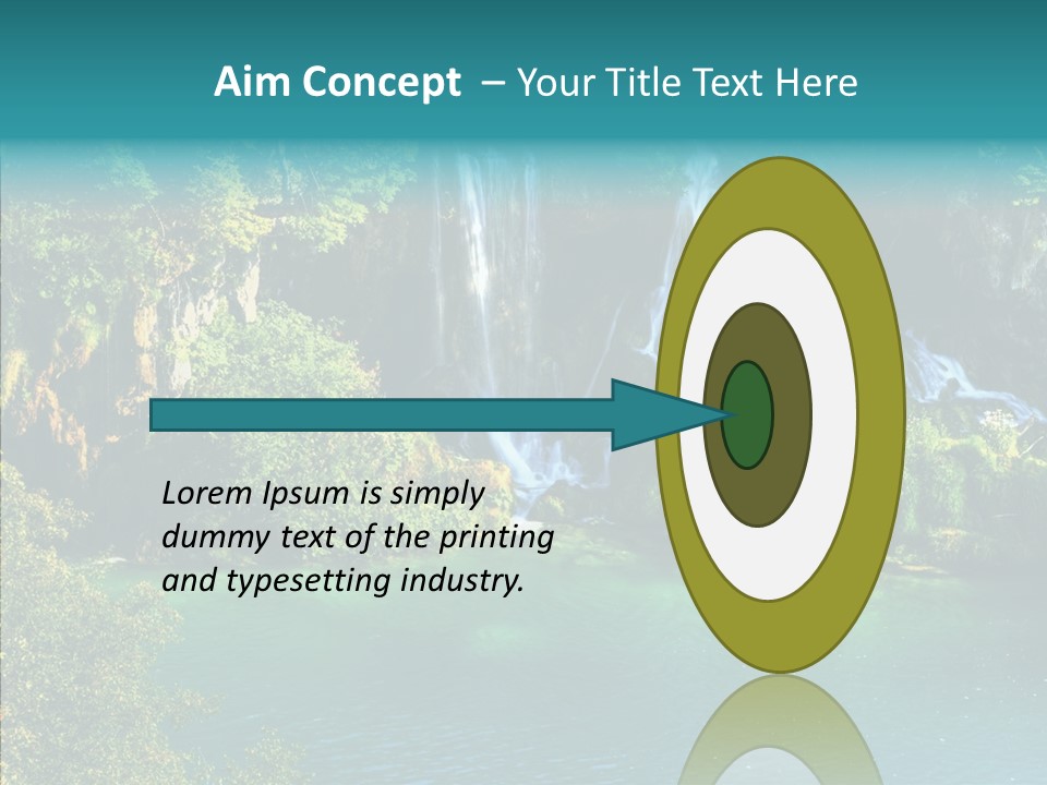 Beautiful Rock Falling PowerPoint Template