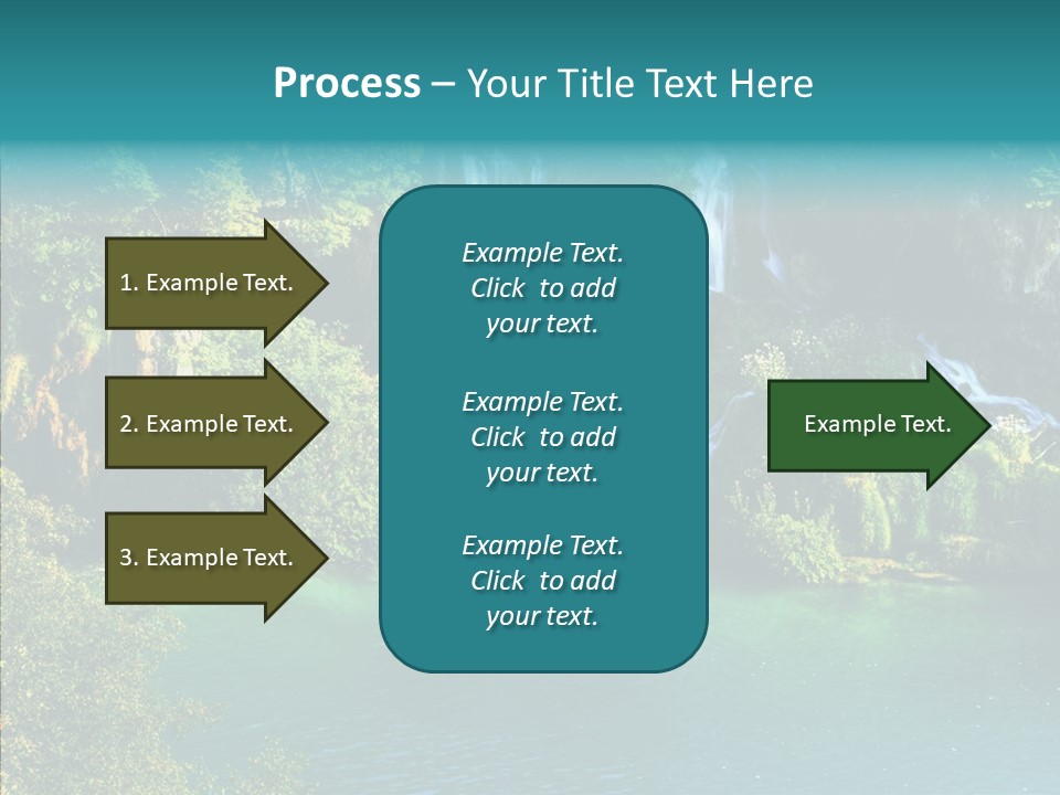 Beautiful Rock Falling PowerPoint Template