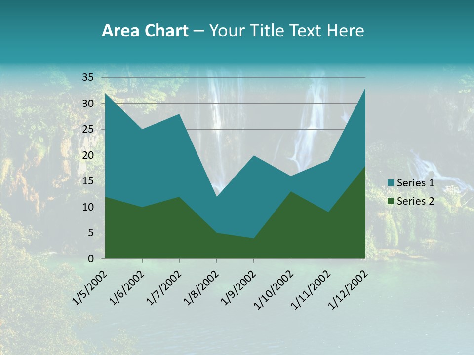 Beautiful Rock Falling PowerPoint Template