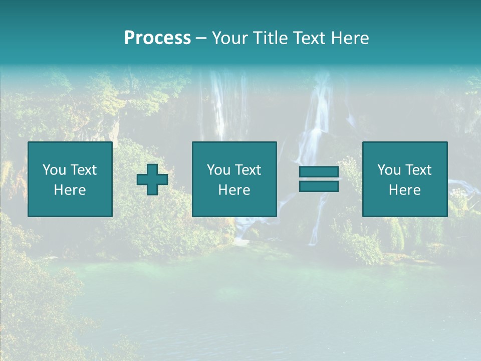 Beautiful Rock Falling PowerPoint Template