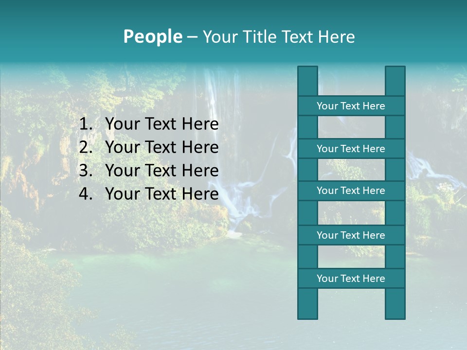 Beautiful Rock Falling PowerPoint Template