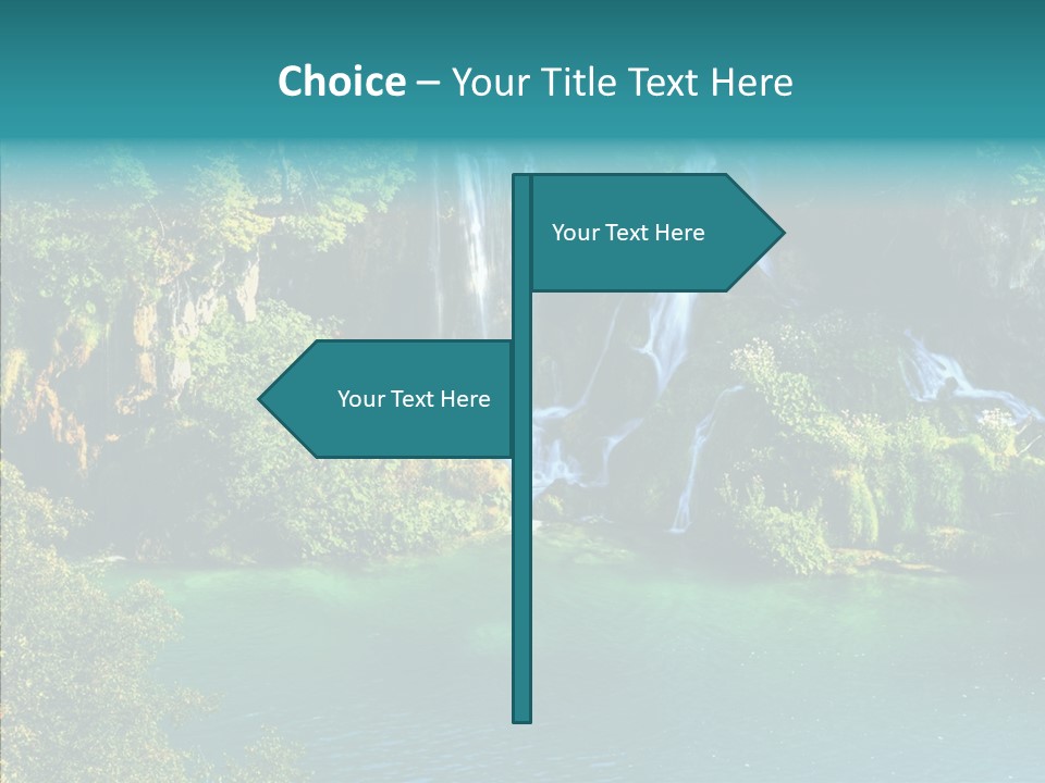 Beautiful Rock Falling PowerPoint Template