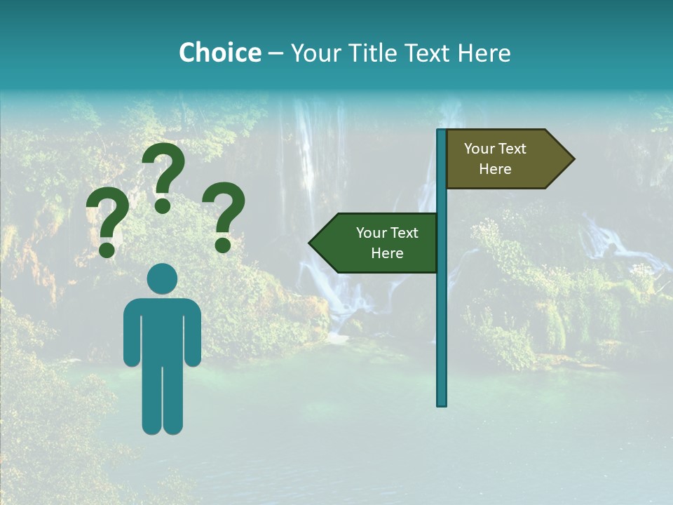 Beautiful Rock Falling PowerPoint Template
