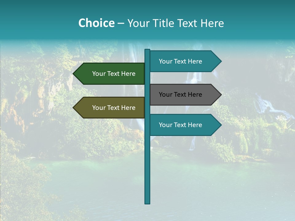 Beautiful Rock Falling PowerPoint Template