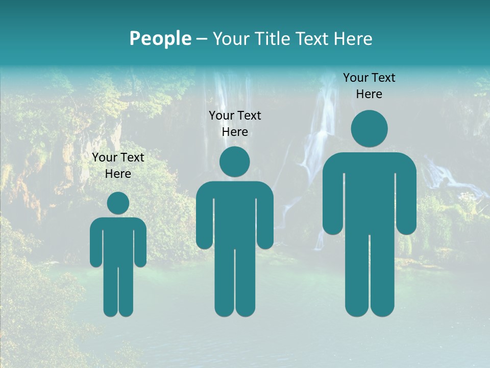 Beautiful Rock Falling PowerPoint Template