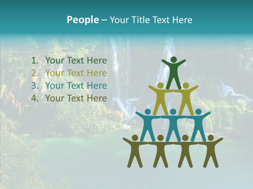 Beautiful Rock Falling PowerPoint Template