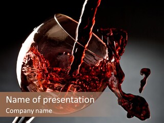 Isolated Winery Shape PowerPoint Template