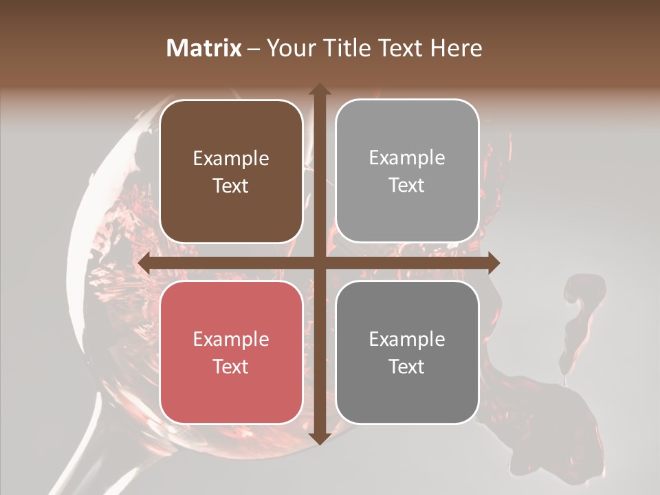 Isolated Winery Shape PowerPoint Template