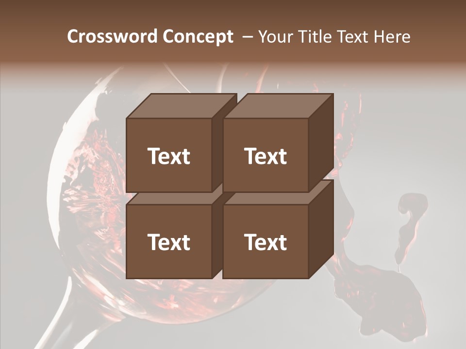 Isolated Winery Shape PowerPoint Template