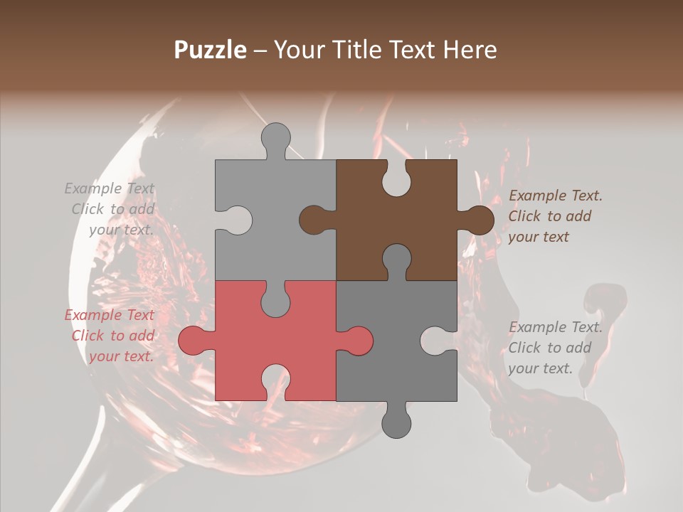 Isolated Winery Shape PowerPoint Template