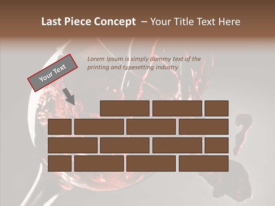 Isolated Winery Shape PowerPoint Template