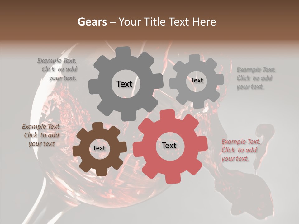 Isolated Winery Shape PowerPoint Template